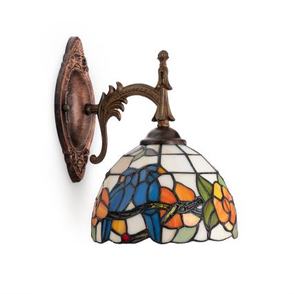 Brilagi - Aplique de parede Tiffany em vitral JUNGLE 1xE14/40W/230V