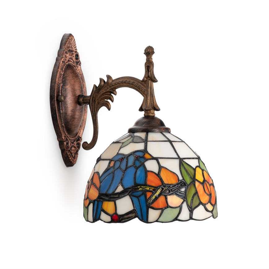 Brilagi - Aplique de parede Tiffany em vitral JUNGLE 1xE14/40W/230V