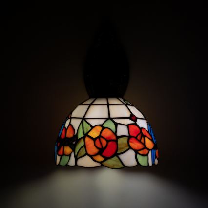 Brilagi - Aplique de parede Tiffany em vitral JUNGLE 1xE14/40W/230V