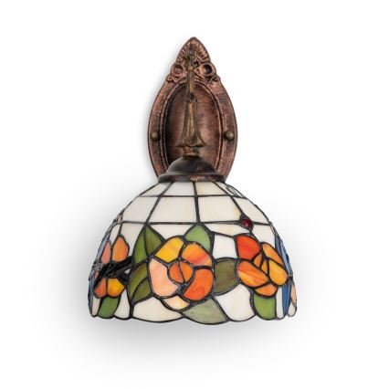Brilagi - Aplique de parede Tiffany em vitral JUNGLE 1xE14/40W/230V