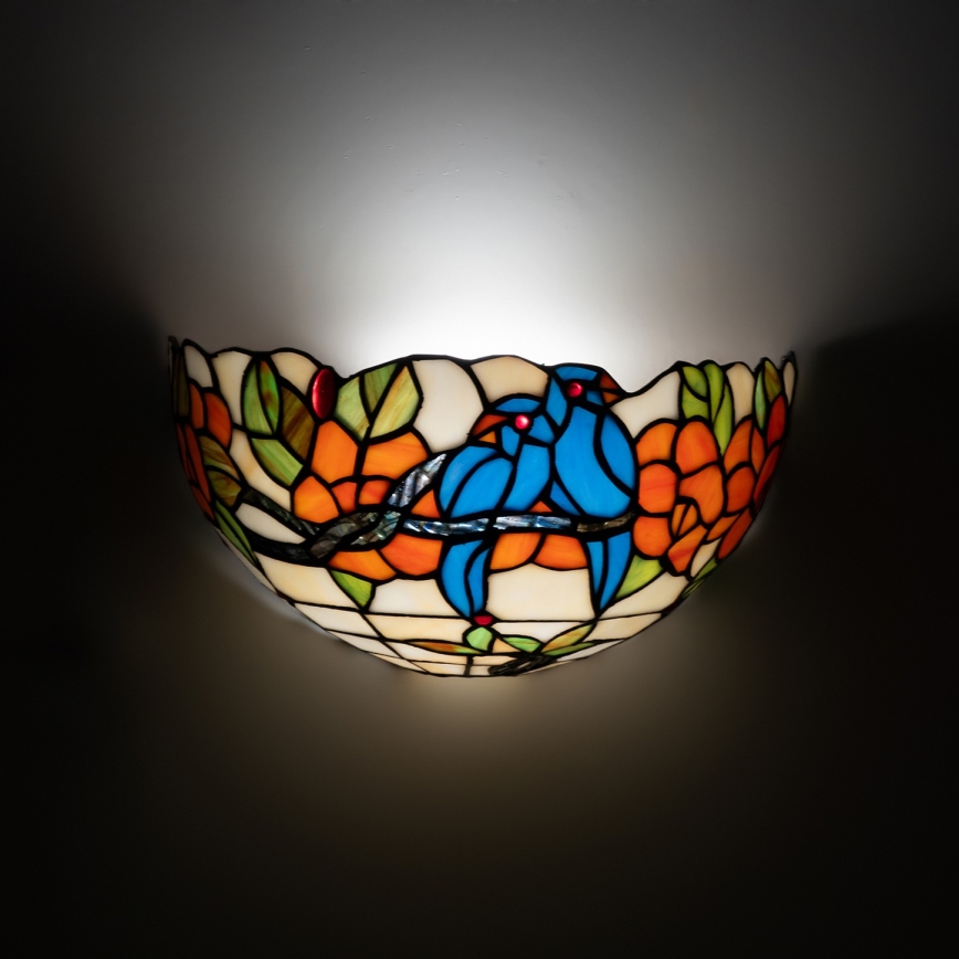 Brilagi - Aplique de parede Tiffany em vitral JUNGLE 1xE14/40W/230V