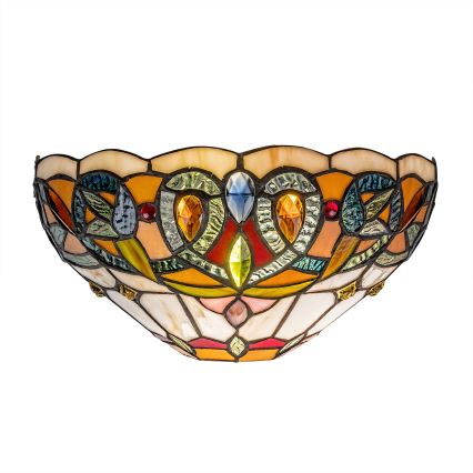 Brilagi - Aplique de parede Tiffany em vitral LUISA 1xE27/40W/230V