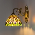 Brilagi - Aplique de parede Tiffany em vitral MARGARET 1xE27/40W/230V
