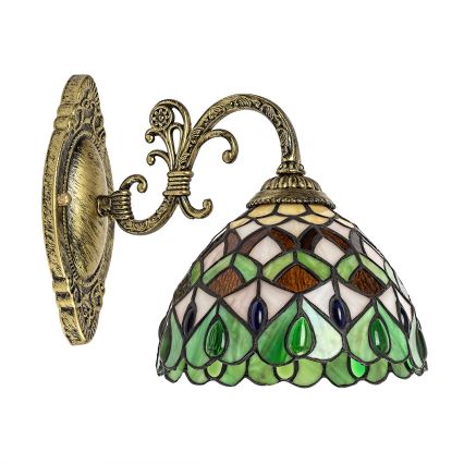 Brilagi - Aplique de parede Tiffany em vitral MARGARET 1xE27/40W/230V