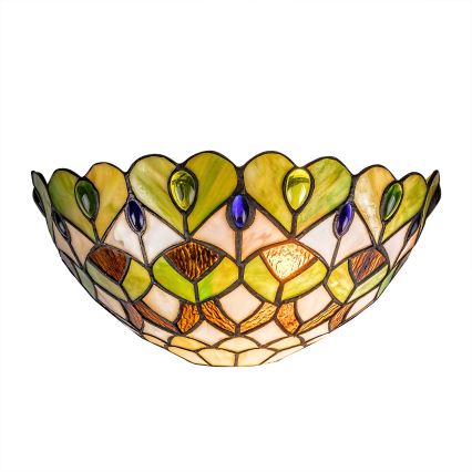 BRILAGI - Aplique de parede Tiffany em vitral MARGARET 1xE27/40W/230V