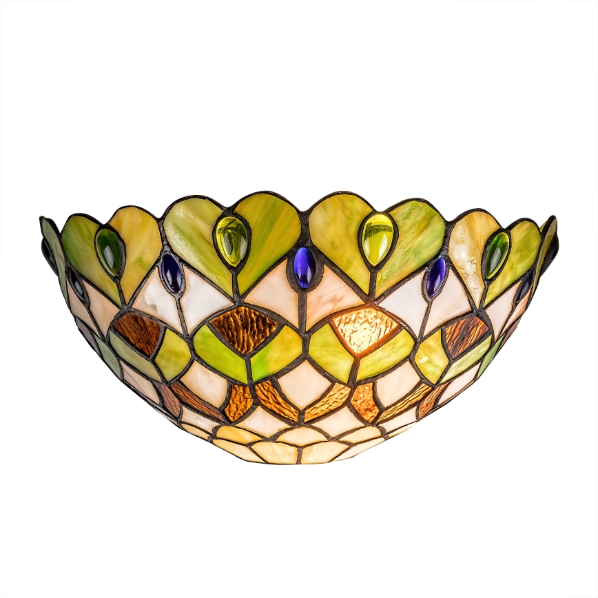 BRILAGI - Aplique de parede Tiffany em vitral MARGARET 1xE27/40W/230V