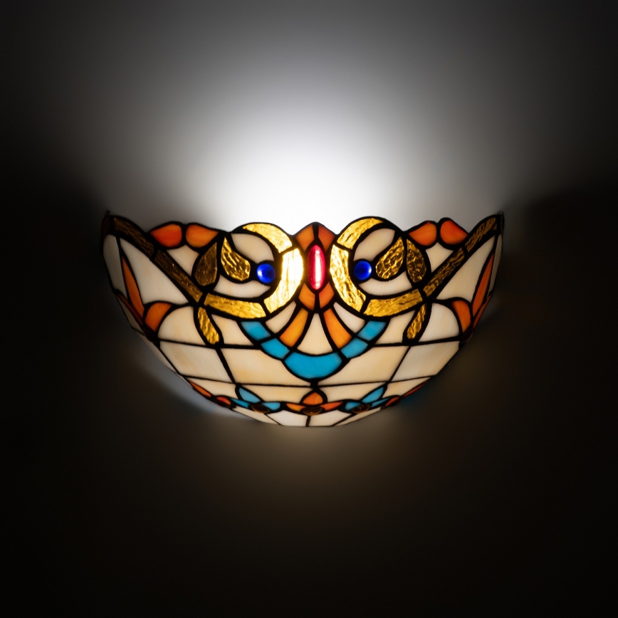 Brilagi - Aplique de parede Tiffany em vitral MIRABELLA 1xE14/40W/230V