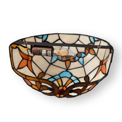 Brilagi - Aplique de parede Tiffany em vitral MIRABELLA 1xE14/40W/230V