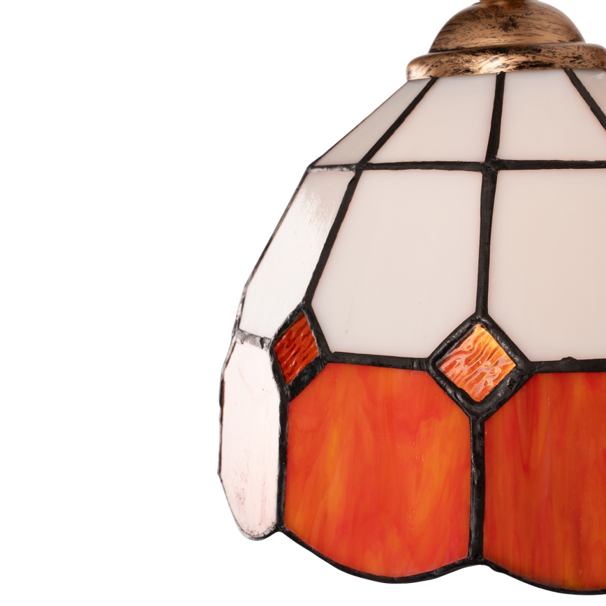 Brilagi - Aplique de parede Tiffany em vitral SIENNA 1xE14/40W/230V