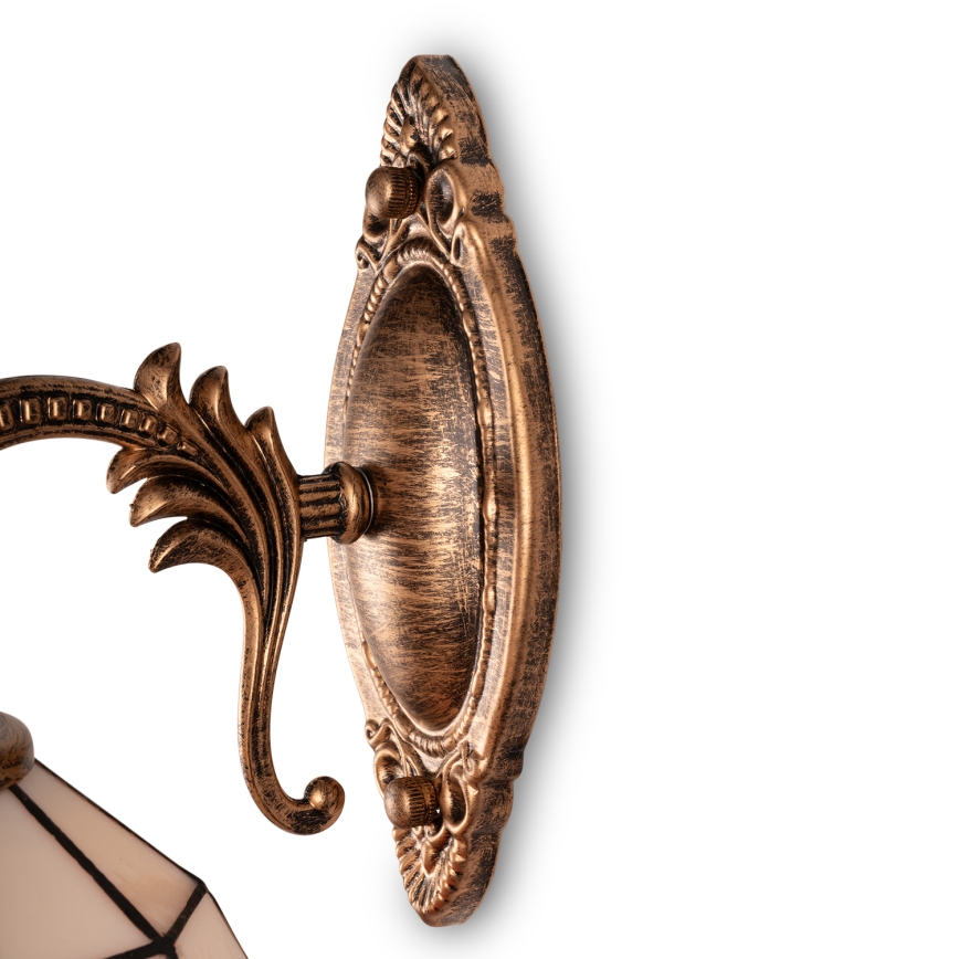 Brilagi - Aplique de parede Tiffany em vitral SIENNA 1xE14/40W/230V