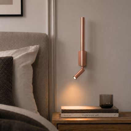 BRILAGI - Aplique de parede direcionável VIXON LED/3W/230V + LED/5W, acabamento bronze, CRI 90