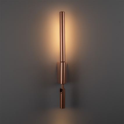 BRILAGI - Aplique de parede direcionável VIXON LED/3W/230V + LED/5W, acabamento bronze, CRI 90