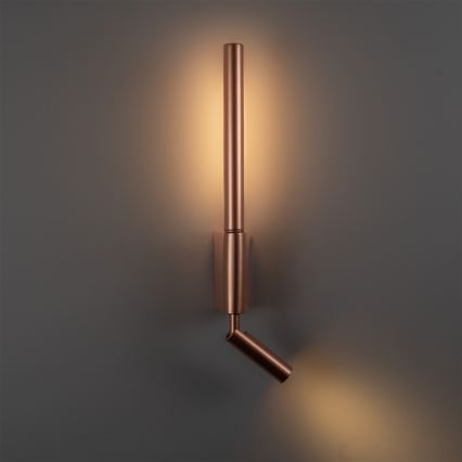 BRILAGI - Aplique de parede direcionável VIXON LED/3W/230V + LED/5W, acabamento bronze, CRI 90