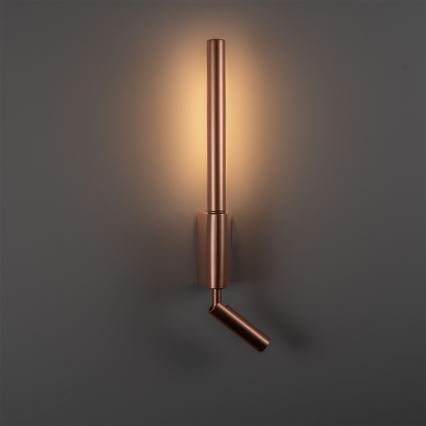 BRILAGI - Aplique de parede direcionável VIXON LED/3W/230V + LED/5W, acabamento bronze, CRI 90