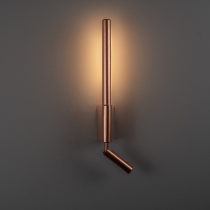 BRILAGI - Aplique de parede direcionável VIXON LED/3W/230V + LED/5W, acabamento bronze, CRI 90