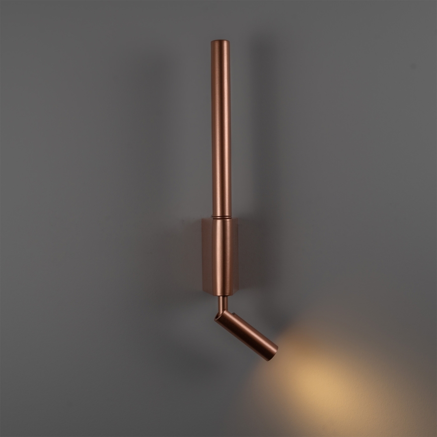 BRILAGI - Aplique de parede direcionável VIXON LED/3W/230V + LED/5W, acabamento bronze, CRI 90