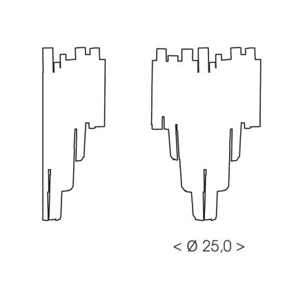 Brilagi - Aplique de parede VERVE 2xE14/40W/230V preto