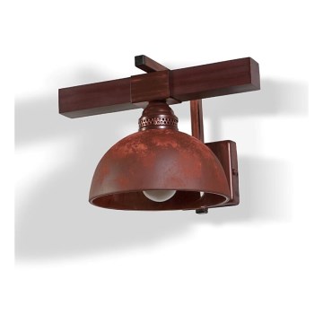 BRILAGI - Aplique de parede VIRIONI 1xE27/60W/230V cobre/pátina