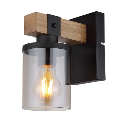 Brilagi - Aplique de parede VISTA 1xE27/60W/230V, acabamento em carvalho