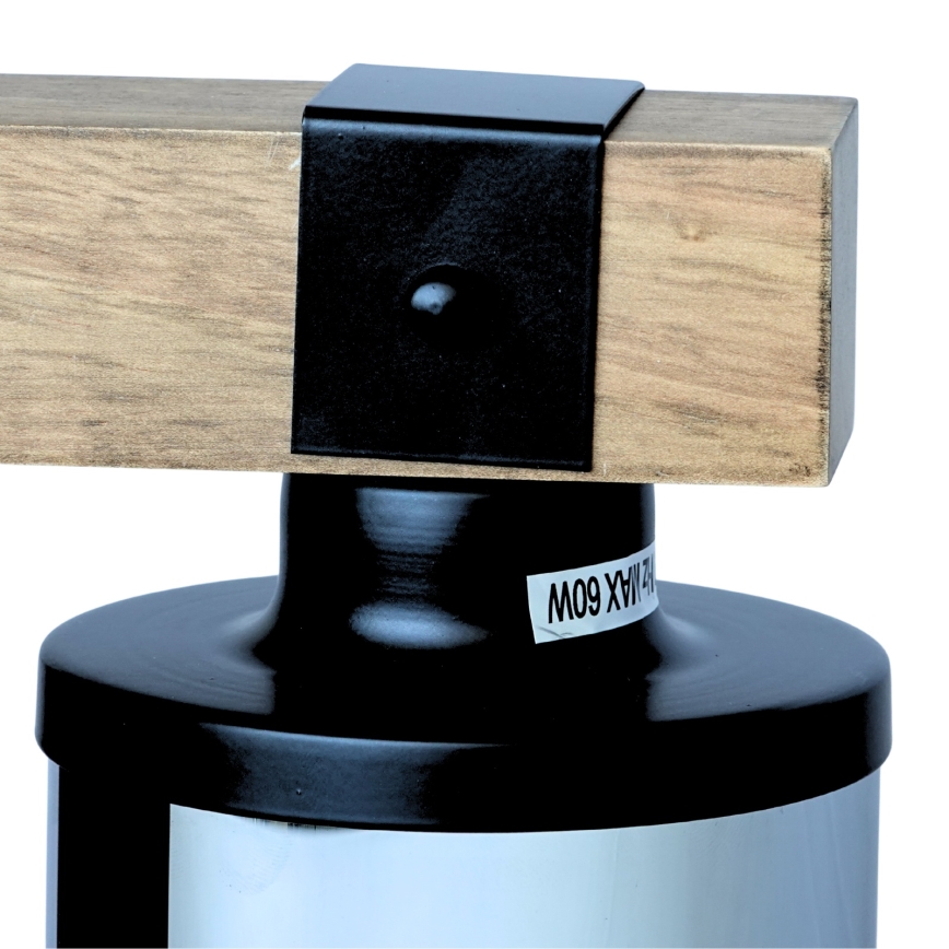 Brilagi - Aplique de parede VISTA 1xE27/60W/230V, acabamento em carvalho