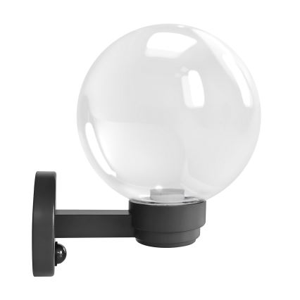 Brilagi - Aplique de parede exterior com sensor de movimento HARBOR 1xE27/40W/230V IP33 antracite/transparente