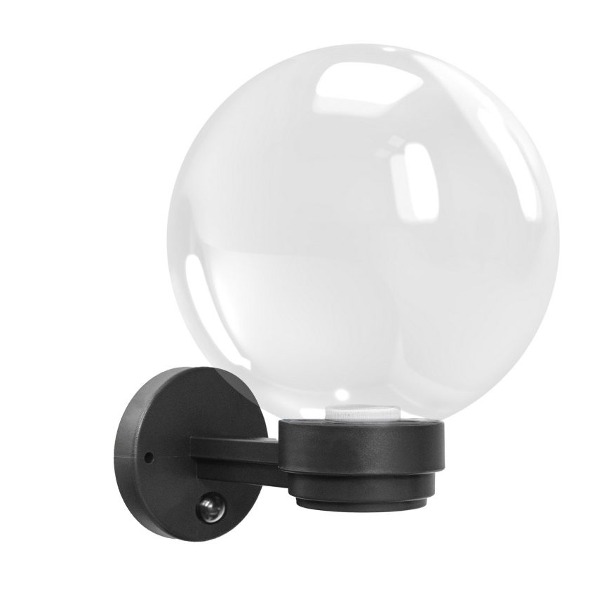 Brilagi - Aplique de parede exterior com sensor de movimento HARBOR 1xE27/40W/230V IP33 antracite/transparente