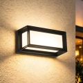 Brilagi - Aplique LED de parede exterior com sensor PARKER LED/12W/230V preto IP44