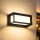 Brilagi - Aplique LED de parede exterior com sensor PARKER LED/12W/230V preto IP44