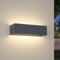 Brilagi - Aplique LED de parede para exterior DONNANI LED/12W/230V 30 cm antracite IP44