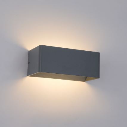 Brilagi - Aplique LED de parede para exterior DONNANI LED/7W/230V 20 cm antracite IP44