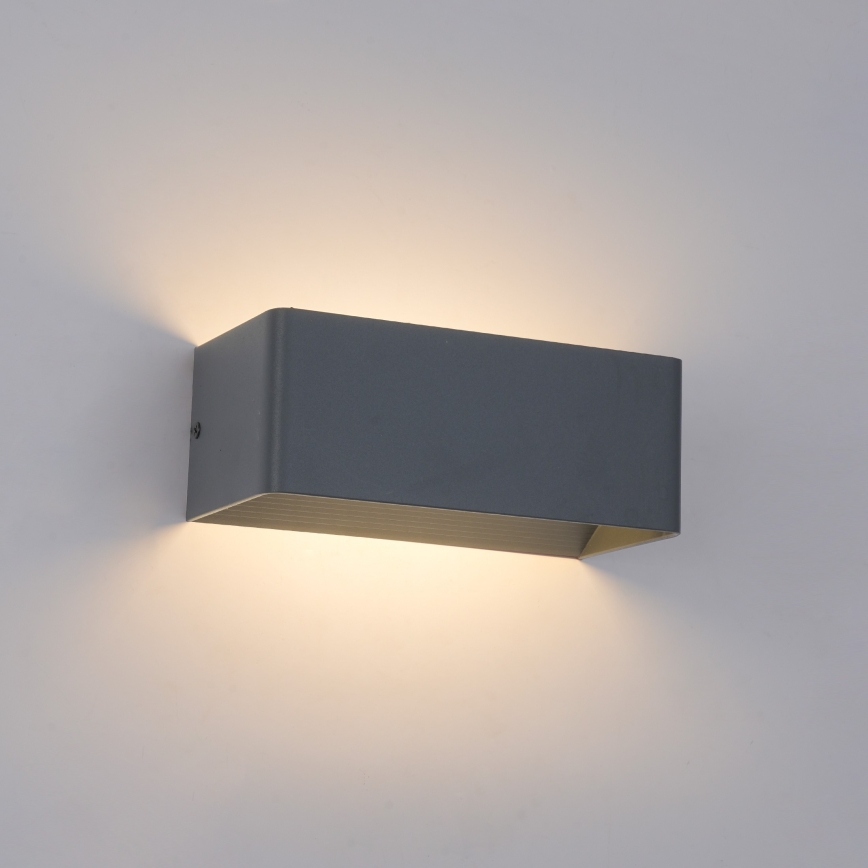 Brilagi - Aplique LED de parede para exterior DONNANI LED/7W/230V 20 cm antracite IP44