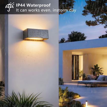 Brilagi - Aplique LED de parede para exterior DONNANI LED/7W/230V 20 cm antracite IP44