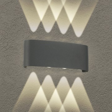 Brilagi - Aplique LED de parede para exterior FLAREBOX LED/8W/230V antracite IP65