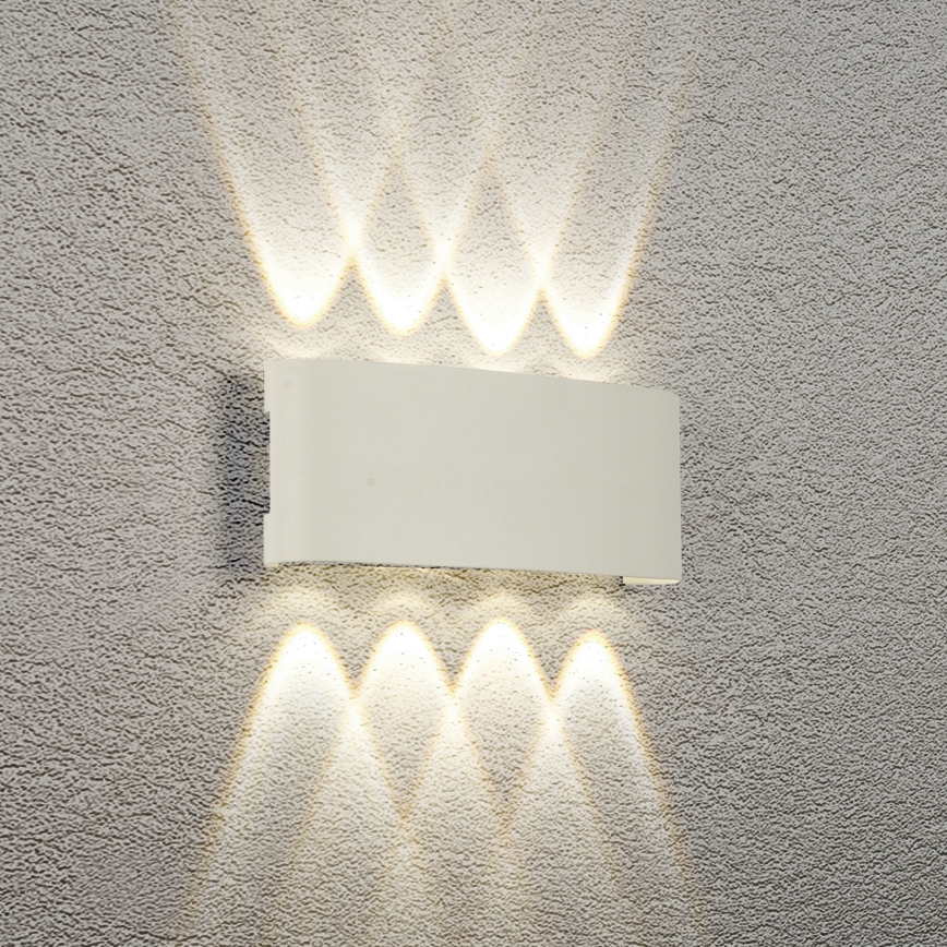 Brilagi - Aplique LED de parede para exterior FLAREBOX LED/8W/230V branco IP65