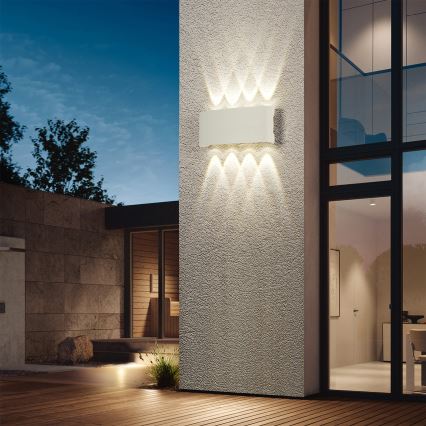 Brilagi - Aplique LED de parede para exterior FLAREBOX LED/8W/230V branco IP65