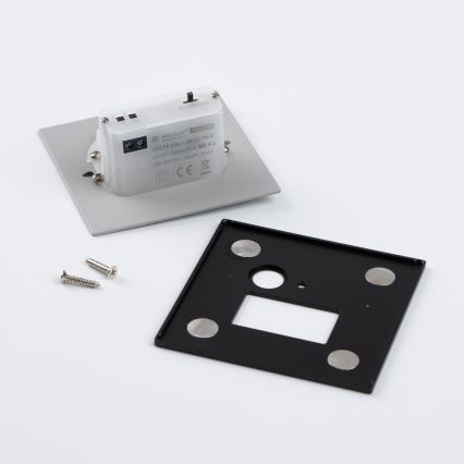 Brilagi - Luminária LED para escadas com sensor de movimento e sensor crepuscular JACK LED/1,5W/230V 3000/4000/6500K preta