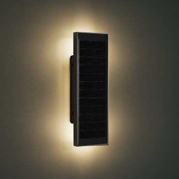 Brilagi - Aplique solar de parede LED dimerizável SUN LED/2,5W/3,7V 30 cm 2000 mAh IP44