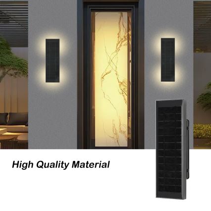 BRILAGI - Aplique solar de parede LED dimerizável SUN LED/2,5W/3,7V 30 cm 2000 mAh IP44