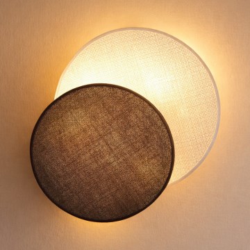 Brilagi - Arandela CIRCLES 1xE27/60W/230V Ø 35 cm creme/castanho
