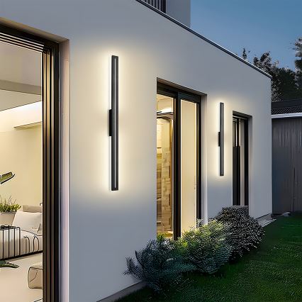 Brilagi - Aplique LED de parede para exterior LINEO LED/24W/230V 4000K IP65 100 cm preto IRC 90