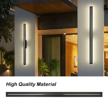 Brilagi - Aplique LED de parede para exterior LINEO LED/24W/230V 4000K IP65 100 cm preto IRC 90