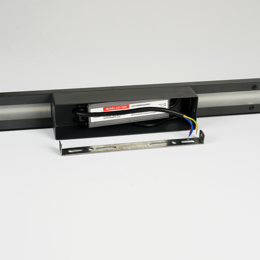 Brilagi - Aplique LED de parede para exterior LINEO LED/24W/230V 4000K IP65 100 cm preto IRC 90