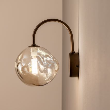 BRILAGI - Arandela de parede VULCANO 1xG9/8W/230V bronze/bege fumado