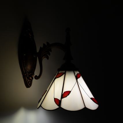 Brilagi - Arandela em vitral estilo Tiffany FOLIA 1xE14/40W/230V