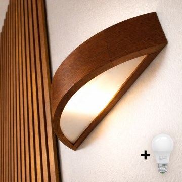Brilagi - Arandela LED CARVALHO 1xE27/15W/230V carvalho/cerejeira