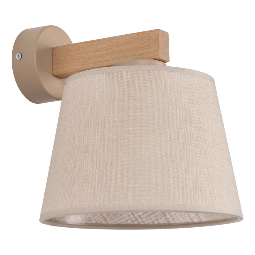 BRILAGI - Arandela LED LATTE SABIA 1xE27/15W/230V pinho/bege
