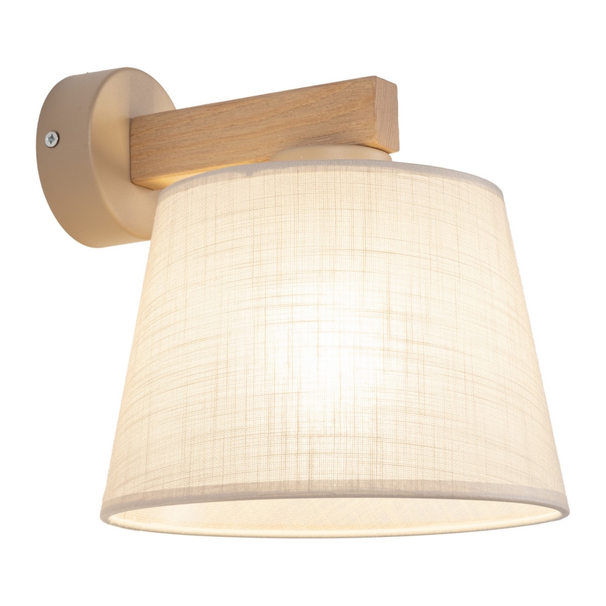 BRILAGI - Arandela LED LATTE SABIA 1xE27/15W/230V pinho/bege
