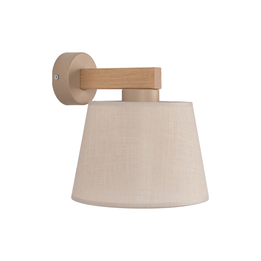 BRILAGI - Arandela LED LATTE SABIA 1xE27/15W/230V pinho/bege