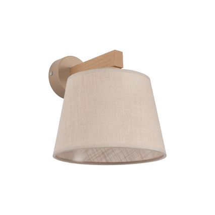 BRILAGI - Arandela LED LATTE SABIA 1xE27/15W/230V pinho/bege