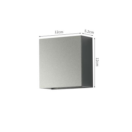 Brilagi - Arandela LED para exterior DOUBLERAY LED/4W/230V antracite IP65